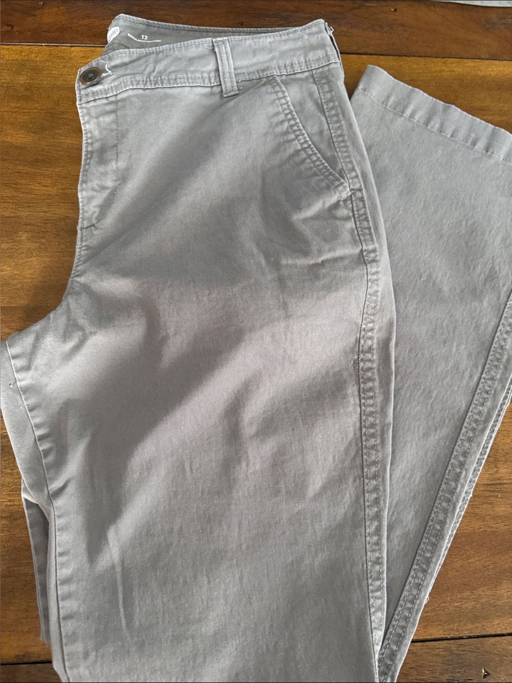 GAP Light Gray Straight Leg Jeans